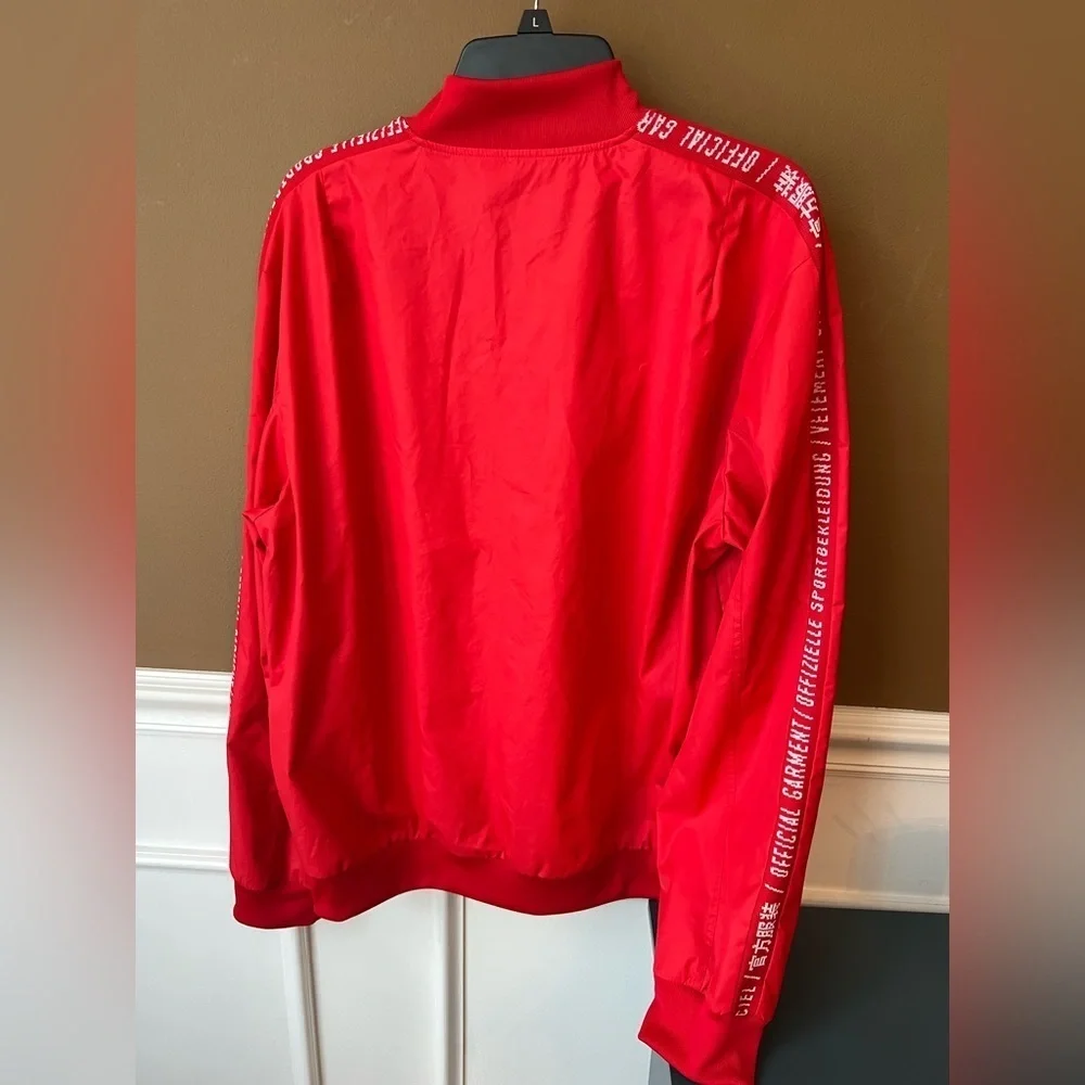 Adidas MLS New York Red Bulls Soccer Red On-Field Anthem Full-Zip Jacket Size L